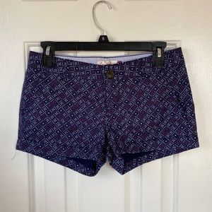 Red, White, And Blue Patterned Shorts